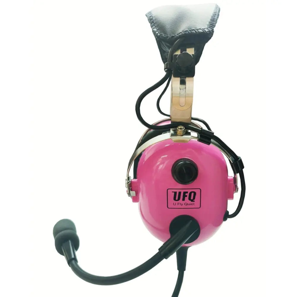 pink ANR aviation headset active noise reduction UFQ A28-pink ladies women Hi-Fi speakers for music