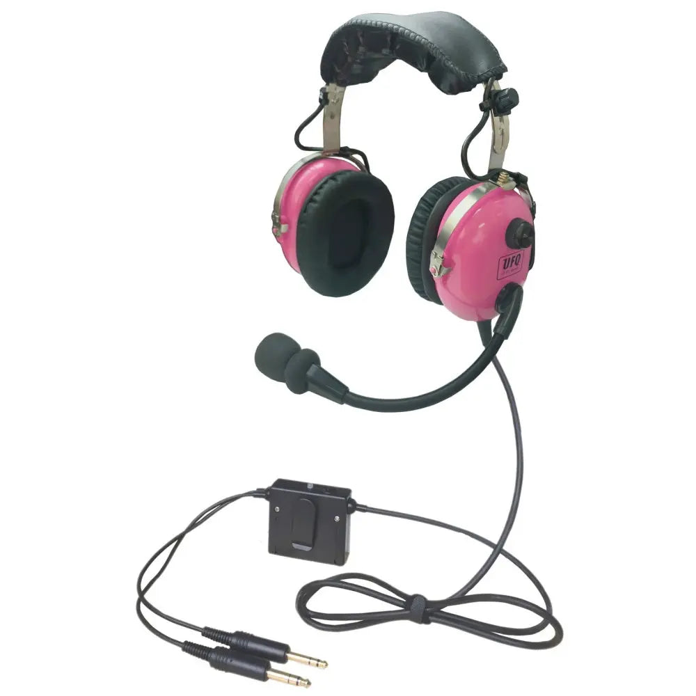 pink ANR aviation headset active noise reduction UFQ A28-pink ladies women Hi-Fi speakers for music